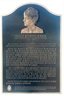 Louise Bethume's grave at Forest Lawn Cemetery, Buffalo, N.Y.