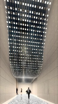 OLED: Dynamische Lichtwelle, is the largest OLED installation in Germany with 1,500 OLED discs.