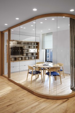 Lutron's Commercial Experience Center features private meetings areas as well as a training room for customers and specifiers.