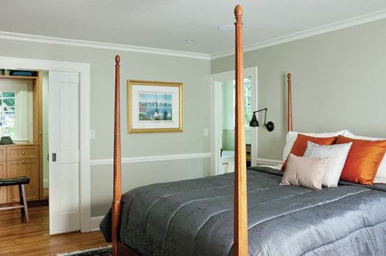 The remodel increased the size of the master suite on the second floor.