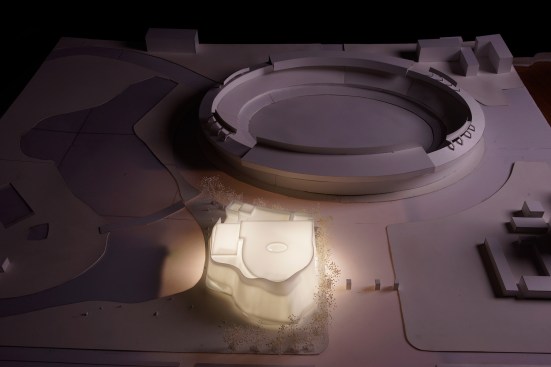 Model of China Philharmonic Hall, Beijing, by MAD Architects