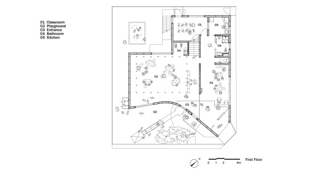 Clover House, ground-floor plan