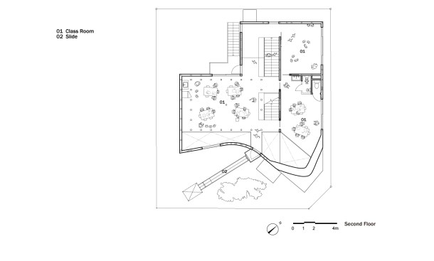 Clover House, second-floor plan