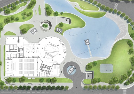 Xinhee Design Center, first-level plan