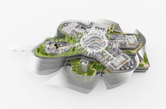 Xinhee Design Center, section model