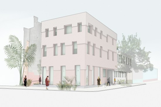 OJT designed an 8,000-square-foot artist-owned and -run bed-and-breakfast for a vacant lot in New Orleans’ Lower Garden District. Funded initially by a crowdsourced investment of $112,000, the structure will be owned by a co-op of artists who will operate the nine hotel rooms part-time in exchange for residing in one of the building’s four affordable housing units.