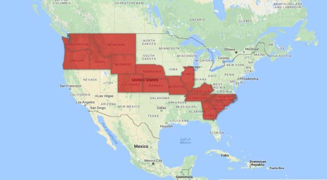 All of these state DOT's are impacted by the eclipse