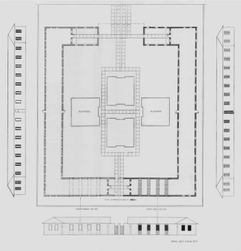 Irwin's plan for his Fort D.A. Russell hospital installation