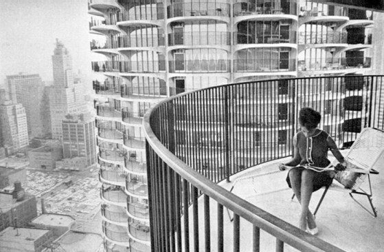 View from 45th floor in 1964