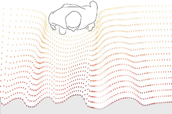 Informed by the Hsu House mass wall, Cupkova’s two-part Mass Regimes research assesses whether complex surface geometries can improve thermodynamic performance through convection.