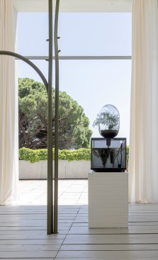 Fog tree misting system and Local River home ecosystem, by Mathieu Lehanneur