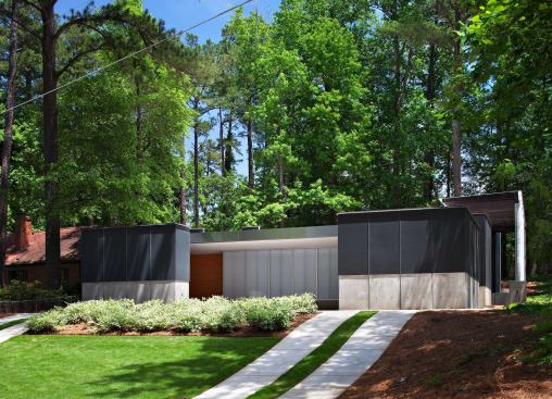 Jury Selections - First Place:  Banbury House, Raleigh, N.C.  Architect:&nbsp; John Reese, AIA, LEED AP, Weinstein Friedlein Architects  Builder: Alphin Design Build  Architect’s description:  The owners sought a minimalist, private, and resilient environment for themselves and their houseguests that integrated modest interior spaces with an open-air exterior, including a private courtyard, lap pool, and cabana/carport.  Jurors’ comments:  This house displayed great rigor, from concept to detail. There is a compelling consistency to the architect’s thought. The sequence of spaces from outside to inside is choreographed with admirable restraint, using a few well-chosen materials to great effect. Layers of transparency make the house full of surprise and delight.