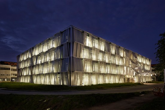 Exterior at night