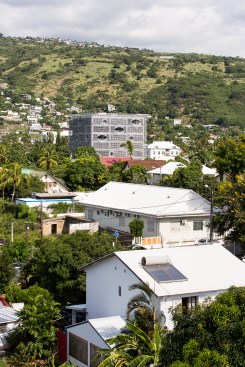 The Media Library is unique and easy to spot in Saint-Paul
