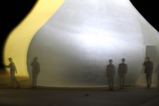 A rendering of the Mediation Womb, a space for victims and offenders to meet