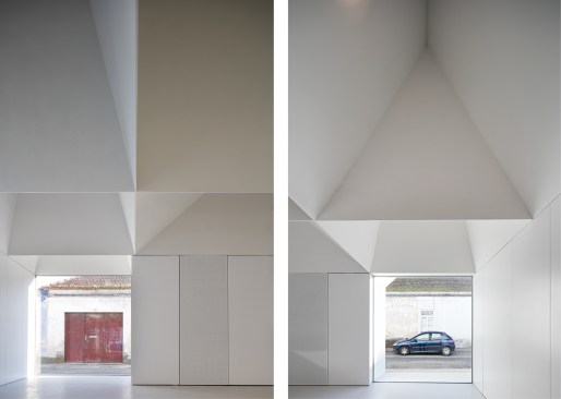 Curated views of Grândola through meeting center windows