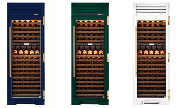When it comes to wine, storage is essential. True Residential’s Dual Zone Wine Column utilizes the True Precision Control, which monitors conditions inside the column and maintains the set temperature to ensure wines are protected. Shown in cobalt blue, emerald, and matte white. (True Residential, Suite 163)