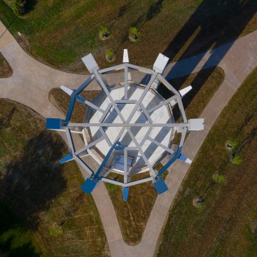 The Metz Bicentennial Grand Carillon, as seen from above.