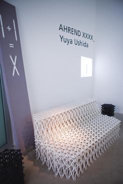 Mechanical engineer-turned-designer Yuya Ushida's XXXX_sofa comprises eight injection-molded recycled PET components, which when snapped together, can also form a table and bench, and a stool that telescopes into itself for easy porting. 
yuyavsdesign.com, 
ahrend.com