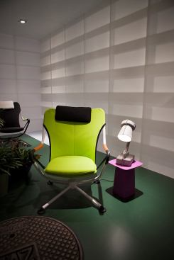 Konstantin Grcic's latest experiment for Vitra, a swivel armchair called Waver, is a visual departure from the Munich-based designer’s past work and takes its cues from windsurfing and paragliding equipment. 
www.vitra.com, 
konstantin-grcic.com