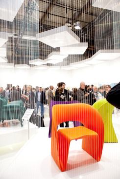 A rotational molded chair, Ravioli was created by London-based, Israeli-born Ron Arad for Magis. 
www.magisdesign.it, 
www.ronarad.com