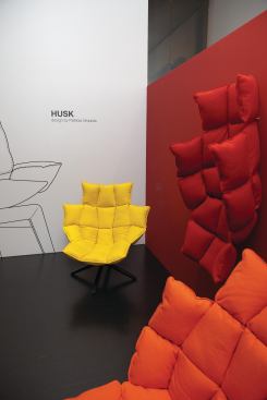 Work by Spanish designer Patricia Urquiola was all over the Milan map this year, including the comfy-chic Husk easy chair for B&B Italia. 
bebitalia.it, 
patriciaurquiola.com