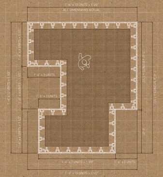 Sample plan layout using MineralBuilt blocks