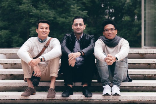 Left to right: Kaoru Lovett, Graham Hart, and Ronald Ribao