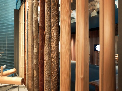 A sample of the various framing elements used in typical sukiya-style teahouse architecture.