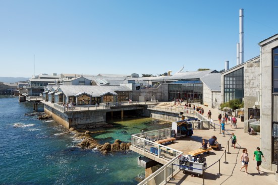 View of aquarium and tide pool, looking to the south.