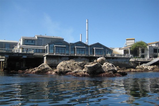 View of the aquarium from the Pacific Ocean