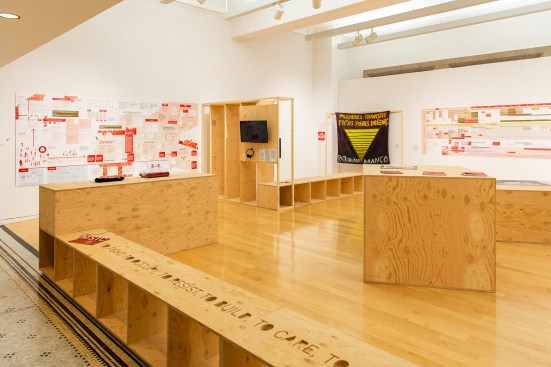 MSTC's "Housing as Citizenship Practice" installation, mounted in collaboration with Escola Da Cidade and O Grupo Inteiro