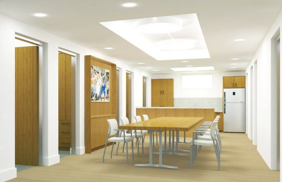 A suite in one of the dorm's 'houses'