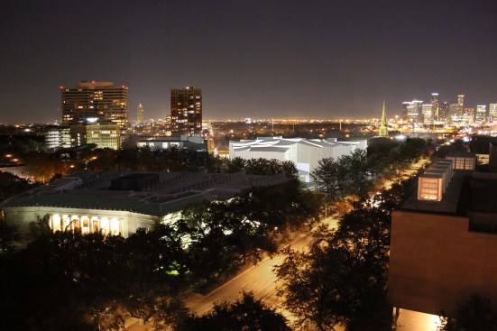 Aerial rendering of the Glassell building