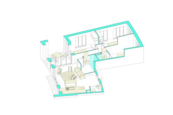 Ilot de l’Octroi three-bedroom configuration