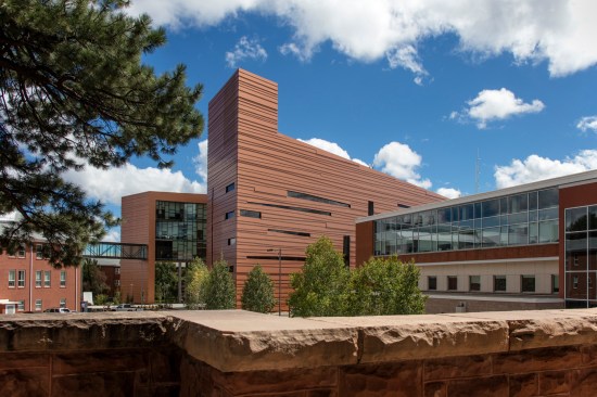 Exterior view showing campus context