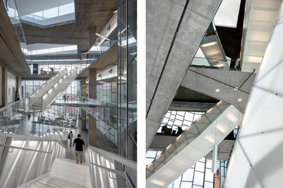 Central atrium with breakout areas for informal meetings