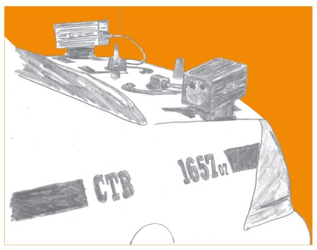 Mobile license plate readers on an NYPD car