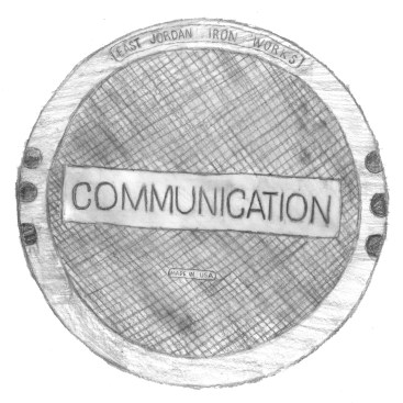 A generic, non-branded manhole cover