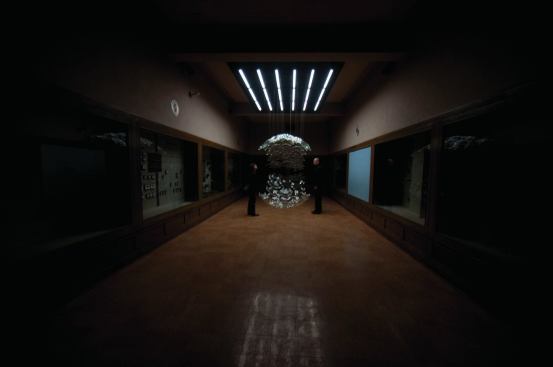"Specimen," created for a Grand Rapid, Mich.-based nonprofit called SiteLAB, appears to be a sample of a once-living organism suspended and displayed from the ceiling.