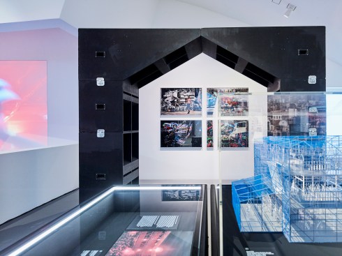 Installation view of the Vitra Design Museum exhibition
Night Fever. Designing Club Culture 1960 –
Today