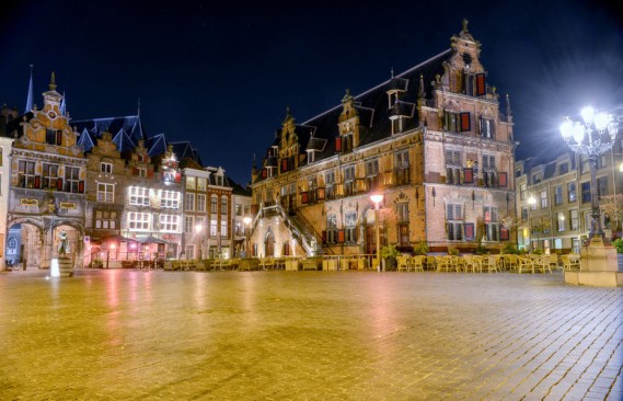 Market Square in Nijmegen, the Netherlands. Nijmegen is considered the oldest city in the country.