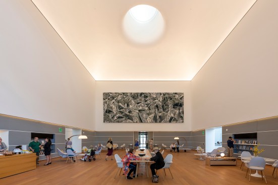 The Great Hall, which is lit by an oculus in the ceiling