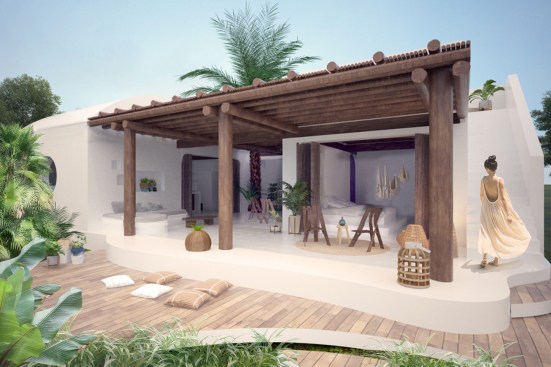 Plans for this sustainable Costa Rican beach house call for earthbag construction.