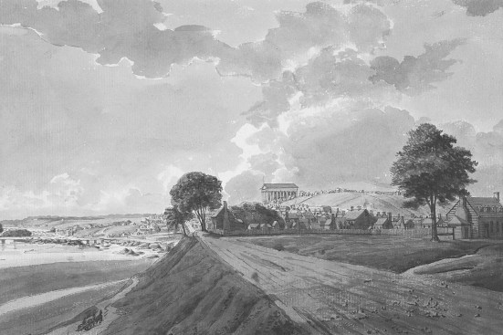 One of Benjamin Henry Latrobe’s paintings of Virginia’s Capitol building