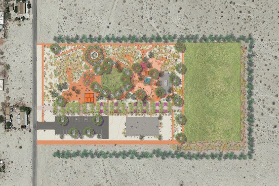 A site plan for Nuestro Lugar
