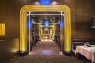 Ocean Prime restaurant, in Chicago; lighting design by Gwen Grossman Lighting Design