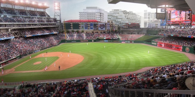 View northward from Nationals Park