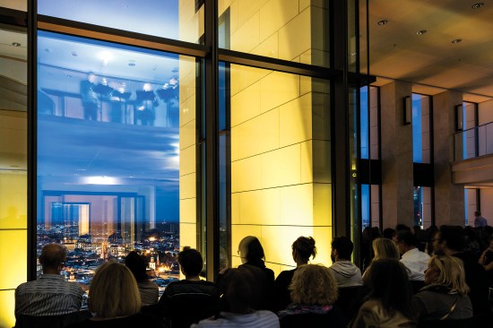 Pérotin and Sciarrino on the 38th story of the Opernturm