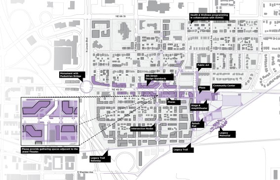 A culture map of South of 8th Street.